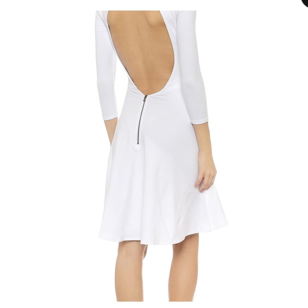 NWT David Lerner white open back fit & - Picture 2 of 9
